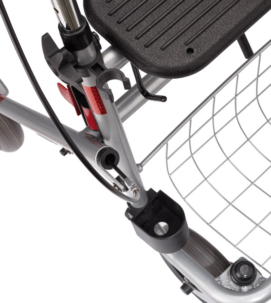 B+B, Bischoff & Bischoff, Senio, Standardrollator, Stahlrahmen, Gehhilfe, Rollator, medizinisches Hilfsmittel